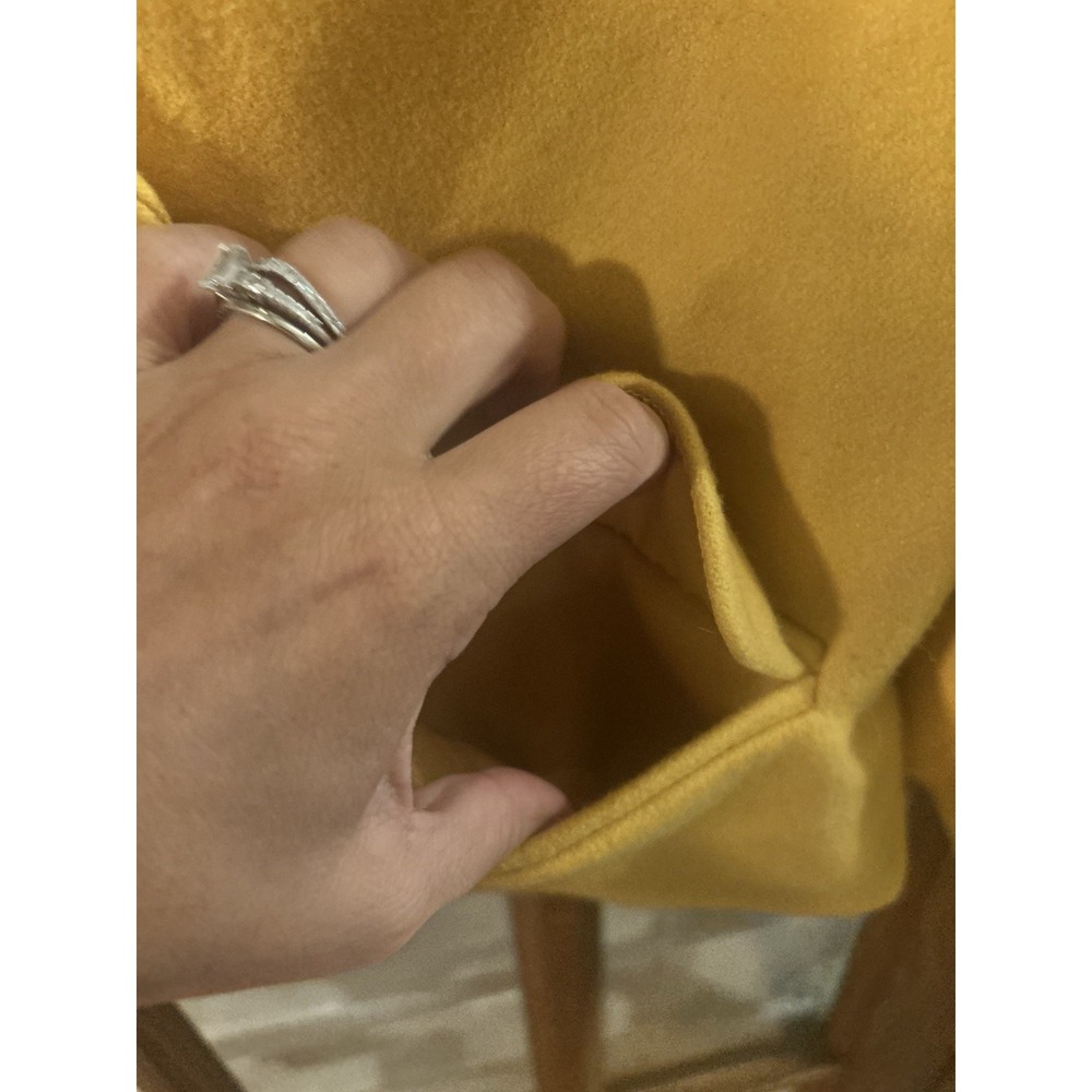 Cartonnier for Anthropologie Women's Yellow Wool Blend Double Breasted Blazer - Picture 4 of 6